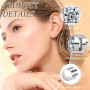 IKOPFLN Boucle d'Oreille Homme Magnétique Acier Inoxydable
