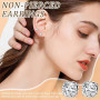 IKOPFLN Boucle d'Oreille Homme Magnétique Acier Inoxydable
