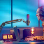 TONOR Bras de Micro de Gaming avec RGB, Bras de Microphone avec Pince de Montage de Bureau, Contrôle par App Mode RGB, Adaptateu