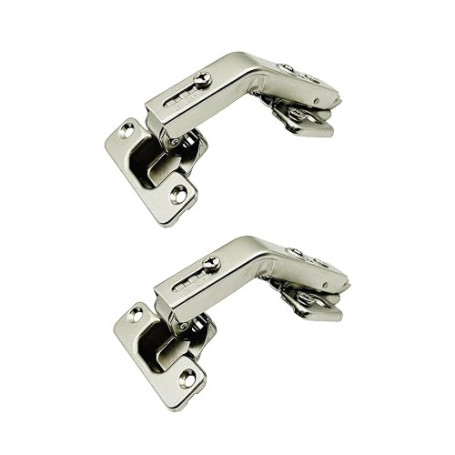 LOOTICH 135 Degré Clip-on 35 mm Charnière de Porte Pliante d'Angle pour Placard Cuisine Armoire Meuble Porte à Angle Combiné Lot