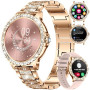 LIGE Montre Connectée Femme Bluetooth Appels pour Android iOS Sport Fitness Activity Tracker Montre Femme Connectée 1,32" HD Fré