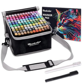 Feutre a Alcool 120 Couleurs Professionnel, Feutre Alcool Double Pointe pour Dessin & Illustration, Alcohol Felt Tip Pen pour Ar