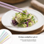KQDRAVINE Baguettes Chinoises, 5 Paires de Baguettes pour Manger, Lavables au Lave-vaisselle, Réutilisables pour la Cuisine Chin