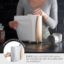Exitoso Porte-rouleau de cuisine en bambou - Zewa - Porte-serviettes de cuisine - Support de papier de cuisine - Support de papi