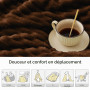 BEDELITE Plaid Marron Foncé Couverture pour Lit 1 Personne 150x200 | Cadeau Cocooning Doux et Chaud, Moelleux, Idée Déco pour Fe