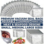 Sac congélation Alimentaire réutilisable lot 30 pièces Aluminium Zip étanche Tailles S M L Rangement congélateur Cuisine Maison