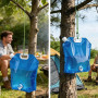 2 Poche A Eau Pliables Set,Poche A Eau Avec Robinet 10 L / 5 L,Reservoir Eau Camping Car Avec Mousqueton Et Corde De Suspension