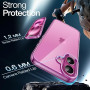 JETech Coque pour iPhone 16 Plus, Rose | Anti-Jaunissement, Antichoc, Dos PC Rigide Résistant aux Rayures, Étui Housse Bumper en