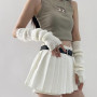 BWOOOWE Gants Sans Doigts Femme Manches Longues Mitaine Tricotés Manchette Bras Hiver Chauffant Mitaines Longues