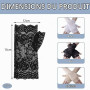 TRKETK 3 Paire Gants en Dentelle Multicolore Courts en Mitaines à Demi-Doigt Gants en Dentelle pour Femme Accessoires élégants p