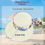 Feelorna Chapeau de paille pour femme - Protection UV - Avec large bord - Respirant - Pliable - Pour la plage - Pour les voyages