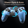 BETMI Manette sans fil pour PS5, Pro/Slim/MAC/Steam Deck/PC, joystick à effet Hall, double vibration, Macro/Turbo, jack 3,5 mm,