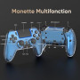 BETMI Manette sans fil pour PS5, Pro/Slim/MAC/Steam Deck/PC, joystick à effet Hall, double vibration, Macro/Turbo, jack 3,5 mm,