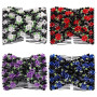 Umibow Lot de 4 peignes magiques faciles à utiliser - Double peigne à cheveux extensible - Pour chignon - Élastique - Perles - R