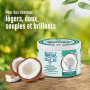 Le Petit Marseillais Masque 4 en 1 Eau de Coco Bio, Pot de 370 ml | Hydratation Légèreté, Masque Capillaire pour Cheveux Déshydr