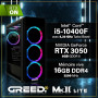 Greed®MK2 Lite - High End PC Gamer - Intel Core i5 10400F + Nvidia Geforce RTX 3050- Ordinateur RGB Ultra Rapide + PC Gaming 4K