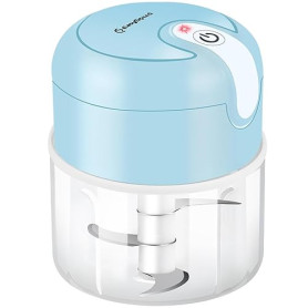 EASYSPEED Hachoir Électrique,Mixeur Blender,Hachoir A Viande Batterie USB Type-C Rechargeable Portable Sans Fil,Convient Pour Le