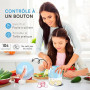 EASYSPEED Hachoir Électrique,Mixeur Blender,Hachoir A Viande Batterie USB Type-C Rechargeable Portable Sans Fil,Convient Pour Le