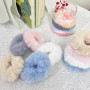 KEYRI 10 Pièces Bandeaux en Peluche Élastiques Cordes À Cheveux en Peluche | pour les Femmes Filles, Chouchous à Cheveux en Faus