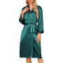 Sopesil Peignoir Satin Femme Robes Longues pour Femmes Robes de Mariée Vêtements de Nuit Doux pour le Mariage,Col en V,S-XXL