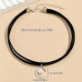 Inateannal Collier Ras Du Cou En Daim Noir Collier En Velours Lune Collier Ras Du Cou En Velours Colliers En Perles Croissant De