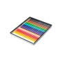 Amazon Basics Crayons de couleur dans une boîte en métal, 24 pièces, Couleurs assorties