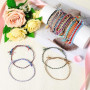 ElevateTech 30 pièces bracelets d'amitié tissés faits à la main, réglables avec pompons colorés, en corde de coton, One Size, Co