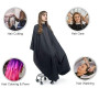 URAQT Capes de Coiffeur de Salon Pleine Longueur, Robe de Coiffure Professionnelle en Nylon Imperméable pour Coupe de Cheveux |