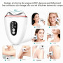 Appareil Anti Rides Massage Visage 4 Modes, EMS Guasha Électrique 4 en 1,Masseur Visage Lifting avec Froid Chaleur & Vibration,M