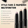 STNFAREBI Crayon Fard à Paupières en Stick, Ombre à Paupières Crème Waterproof, Longue Tenue, Haute Pigmentation, Fini Shimmer,