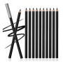 Ensemble de 12 stylos kajal All Black kajal pour des lignes mates, stylo lidline pour les yeux noirs de "Linble"