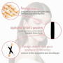 BUTBU 50 pièces Brosse à Paupières, Pinceaux Maquillages Yeux, Pinceau de Fard à Paupières Double Face, Pinceaux Eponge pour Far