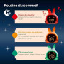ZAZU Sarah Réveil Éducatif Enfant Rechargeable – Veilleuse LED 5 Couleurs, Machine à Sons, Horloge Jour/Nuit, Réveil Pédagogique