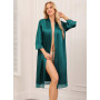 Sopesil Peignoir Satin Femme Robes du Matin Longues pour Femmes Bordure en Dentelle Robes de Mariée Vêtements de Nuit Doux,S-XXL