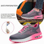 WUAYAMI Chaussures de Sécurité Hommes Femmes Baskets de Secruite Légère Chaussure de Travail Confortable Respirantes Chaussure d