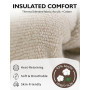 CLOSEMATE 3 Paires Chaussettes Chaudes Femme 35-38 39-42 Hiver en Coton | Anti-froid,Tissu évacuant l'humidité, Talons et orteil