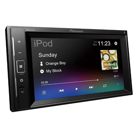 Pioneer DMH-A240BT Mechafree Lecteur multimédia à écran Tactile de 6,2" avec Miroir de Smartphone, Bluetooth, GEQ 13 Bandes, fon