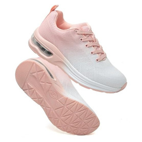Baskets Femme Chaussures De Course avec Coussin D’Air Amortissantes Sport Sneakers Légères Respirantes Antidérapantes pour Runni
