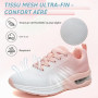 Baskets Femme Chaussures De Course avec Coussin D’Air Amortissantes Sport Sneakers Légères Respirantes Antidérapantes pour Runni