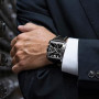Festina Montre Homme Analogique avec Bracelet en Cuir - Mouvement Quartz - Chronographe - Verre Minéral Haute Résistance - Étanc