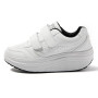 JOMIX Chaussures à Bascule Femme Orthopédique Baskets Scratch de Randonnée pour Sport Plate-Forme Marche Gymnastique Lacets Ferm