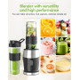 Blender Mixeur, 500W Blender Smoothie 24000 tours/min, Mini Mixeur Blender Portable avec 2 sport bouteille portables de 570ml Sa