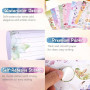 Vicloon 160 Feuilles Papier à Lettre avec Enveloppe Aquarelle, 50 Feuilles de Papier à Lettres et 50 Envelopes et 60 Autocollant