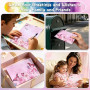 Vicloon 160 Feuilles Papier à Lettre avec Enveloppe Aquarelle, 50 Feuilles de Papier à Lettres et 50 Envelopes et 60 Autocollant