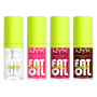NYX Professional Makeup, Coffret de 4 Huiles à Lèvres Teintées Hydratantes, Formule Vegan, Applicateur Extra-Large, Teintes : My