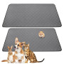 BYZESTY 2 Tapis pour Cage De Cochon d'Inde, 120 * 60cm Ultra Absorbant Tapis pour Chiens, Coussinet Urinaire Imperméable pour Pe