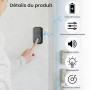 Sonnette sans Fil Exterieur Etanche pour Maison,Appartement | 300m Longue Portée Sonette avec 1 Récepteur + 1 Émetteur À Pil 60