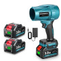 Yofidra Souffleurs de Feuilles sans Fill avec 2 Batteries, 576 km/h | avec 2 Batteries de 3000mAh, 28,000 TR/Min, Souffleur Élec