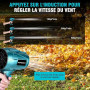 Yofidra Souffleurs de Feuilles sans Fill avec 2 Batteries, 576 km/h | avec 2 Batteries de 3000mAh, 28,000 TR/Min, Souffleur Élec