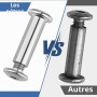 jwtyu 80 pièces Vis de liaison M4x12mm Écrous à douille (40 écrous à douille et 40 vis à douille) Acier inoxydable A2 V2A vis d'